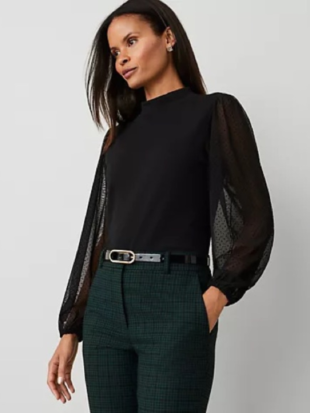 Ann Taylor Elegant Black Women's Top Size Small NWT